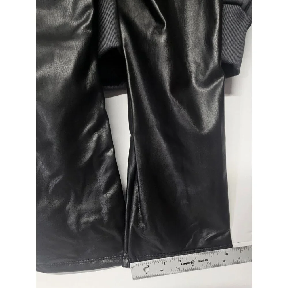 DKNY Girls S- 5‎ 2Pc Outfit, Sparkling Stone Logo Sweatshirt, Black Flared Pants